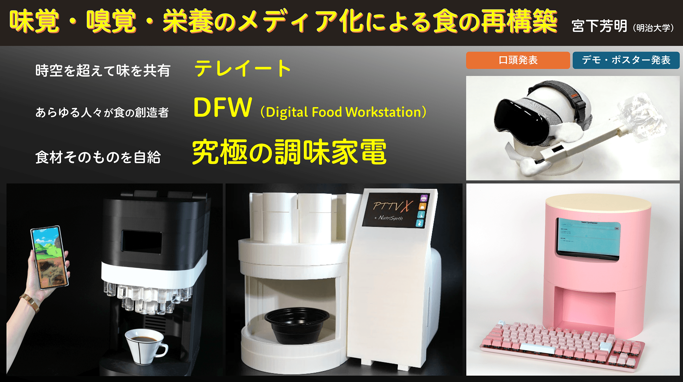 味覚・嗅覚・栄養のメディア化による食の再構築